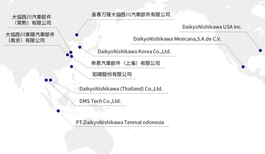 海外関係会社 地図